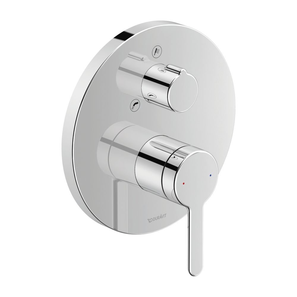 Duravit C.1 Einhebel-Wannenmischer Unterputz, 2 Verbraucher, Chrom, Wanneneinlauf... DURAVIT-C15210012010 7612158492298 (Abb. 2)