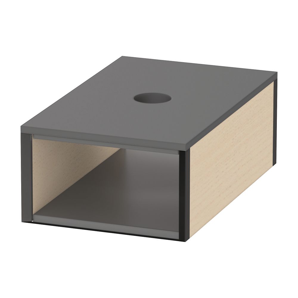 Duravit Box mit Deckel XSquare reduzierte Tiefe 55x100x160mm, Ahorn Massiv für Spi... DURAVIT-XS994807878 4053424681634 (Abb. 1)