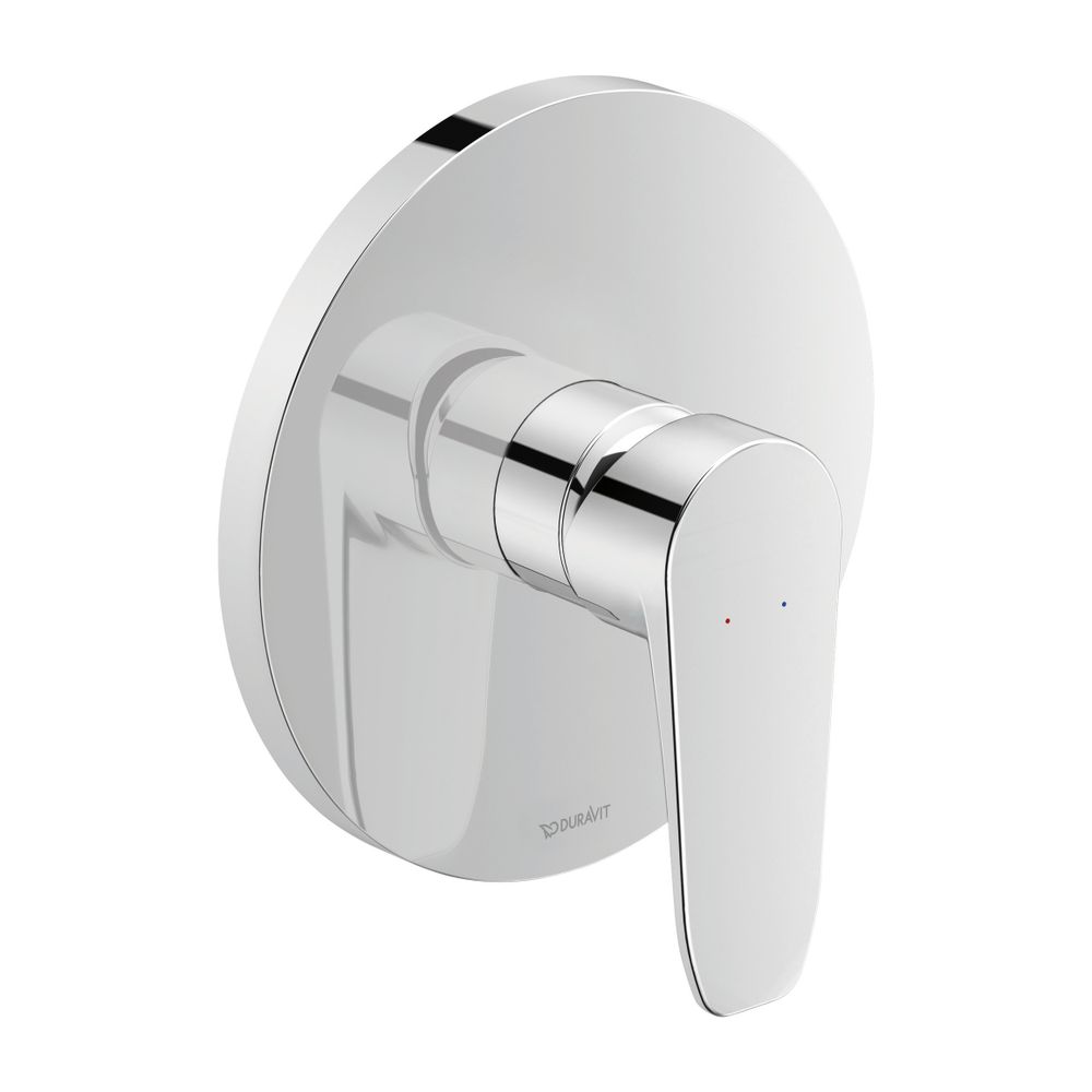 Duravit B.1 Einhebel-Brausemischer Unterputz, 1 Verbraucher, Chrom, 24,5l/min, Ro... DURAVIT-B14210010010 7612158495343 (Abb. 2)