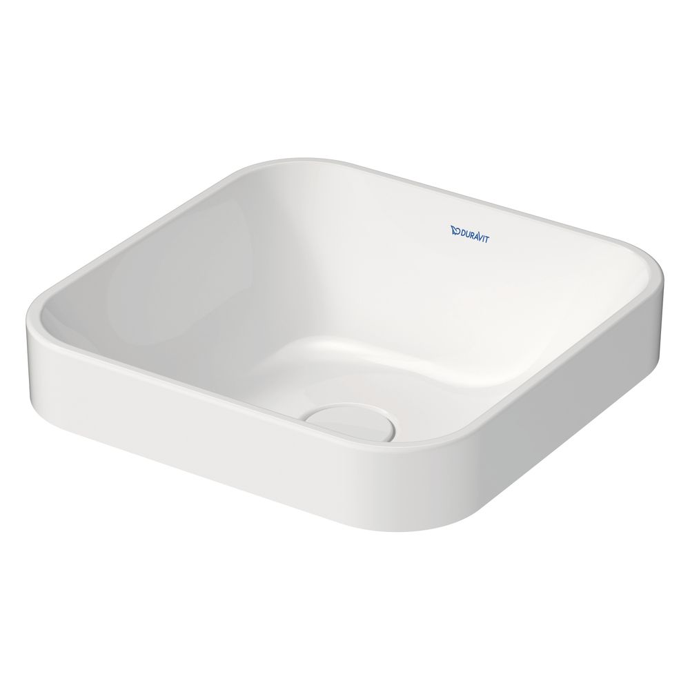Duravit Happy D.2 Plus Aufsatzbecken 400mm, Weiß Hochglanz, Quadratisch, ohne Überl... DURAVIT-2359400000 4053424689982 (Abb. 4)
