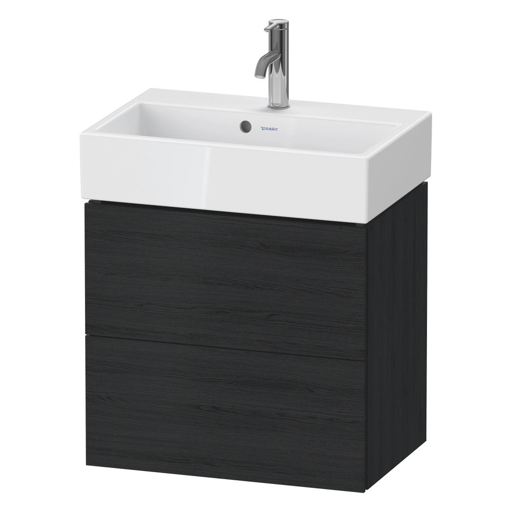 Duravit L-Cube Waschtischunterbau wandh. 391x584x544mm Compact, Eiche Mattschwarz,... DURAVIT-LC621901616 4063382033789 (Abb. 4)