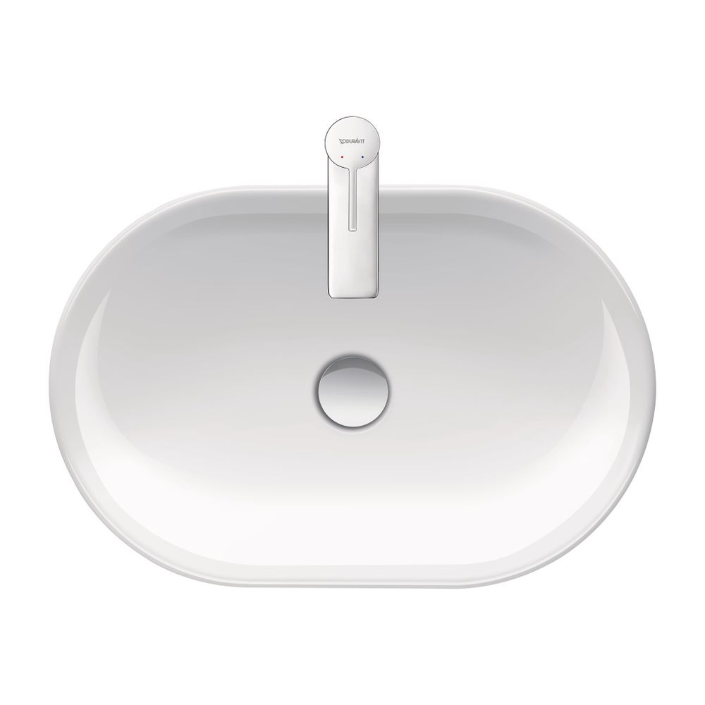 Duravit D-Neo Aufsatzbecken 600mm, Weiß Hochglanz, HalbOval, ohne Überlauf und HLB... DURAVIT-2372600070 4063382136022 (Abb. 3)