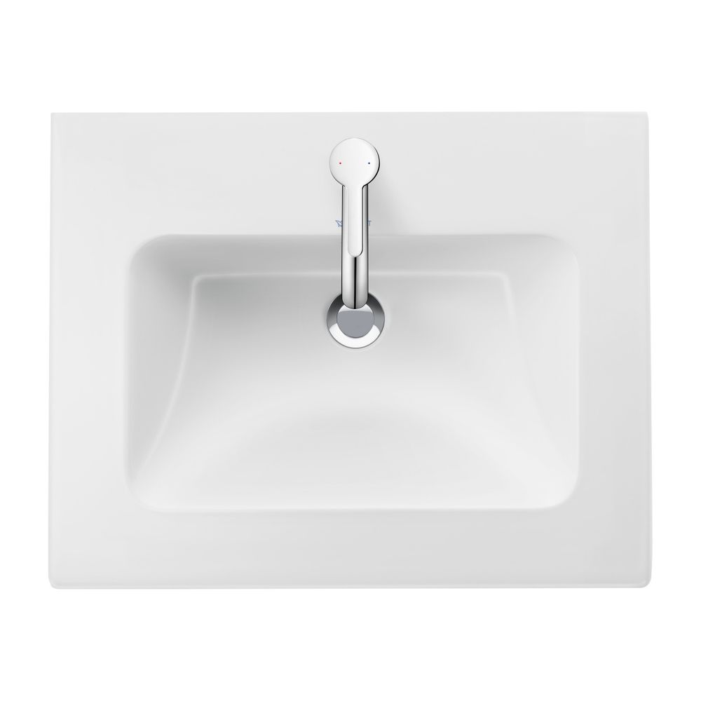 Duravit ME by Starck Waschtisch 430x530x180mm, Weiß Hochglanz, Rechteckig, 1 Waschp... DURAVIT-2336530000 4063382002075 (Abb. 4)