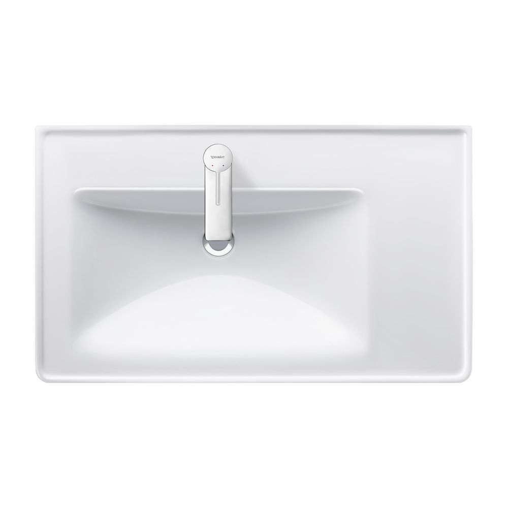 Duravit D-Neo Waschtisch 480x800x165mm, Weiß Hochglanz, Rechteckig, 1 Waschplatz L,... DURAVIT-2369800000 4063382016768 (Abb. 1)
