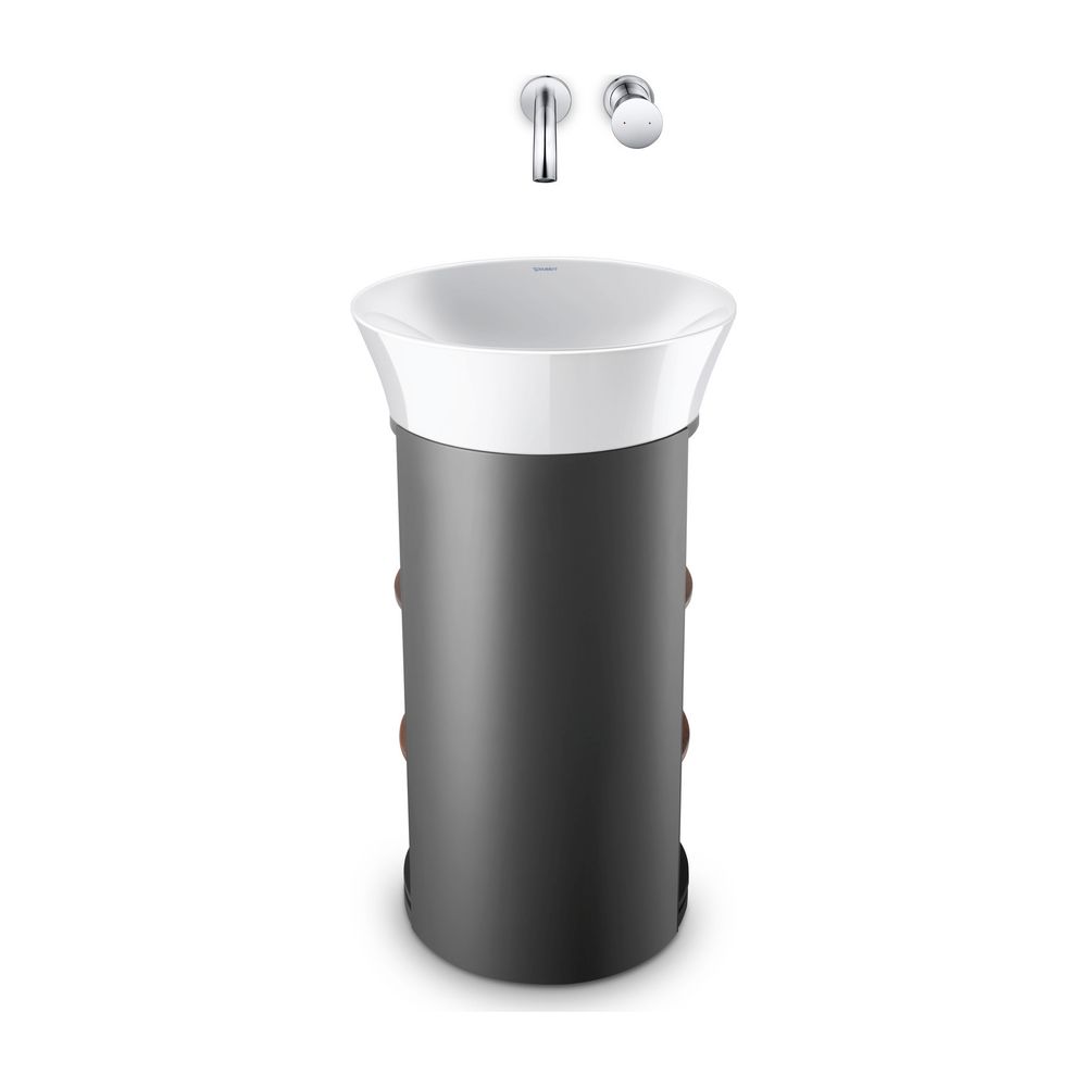 Duravit White Tulip Waschtisch 500x500x160mm, Weiß Hochglanz, Rund, 1 Waschplatz mi... DURAVIT-2365500070 4063382135568 (Abb. 1)
