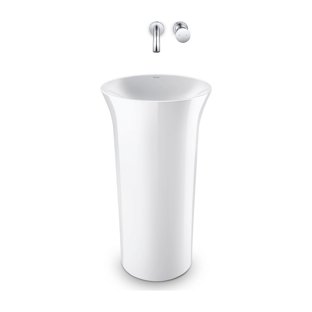 Duravit White Tulip Freistehender Waschtisch 500x500x900mm, bodenstehend, Ablauf un... DURAVIT-2703500070 4063382015426 (Abb. 7)