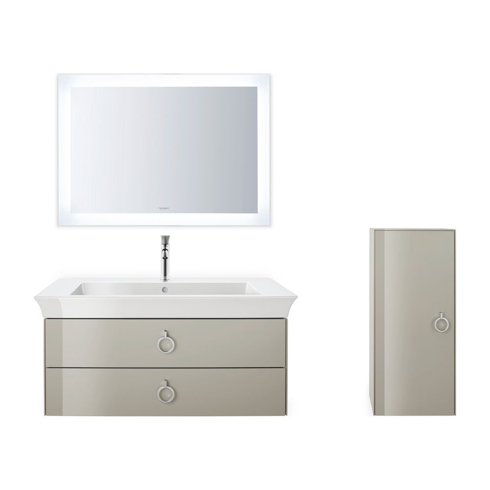 Duravit White Tulip Waschtisch 490x1055x155mm WonderGliss Weiß Hochglanz, Rechtec... DURAVIT-23631000001 4053424980034 (Abb. 10)