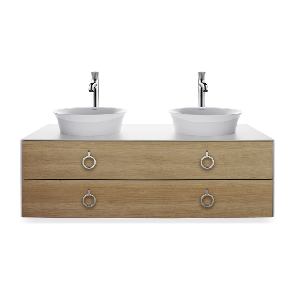 Duravit White Tulip Konsolenwaschtischunterbau wh 550x1300x408mm B/M mit KSP Eiche... DURAVIT-WT4993BH585 4063382121424 (Abb. 1)