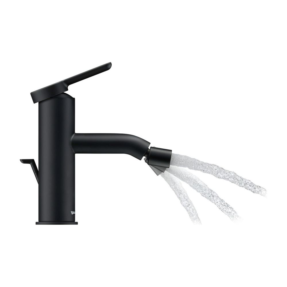 Duravit C.1 Einhebel-Bidetmischer, Chrom HG, Standmontage, Ausladung 121mm, Matts... DURAVIT-C12400001046 4053424890999 (Abb. 2)