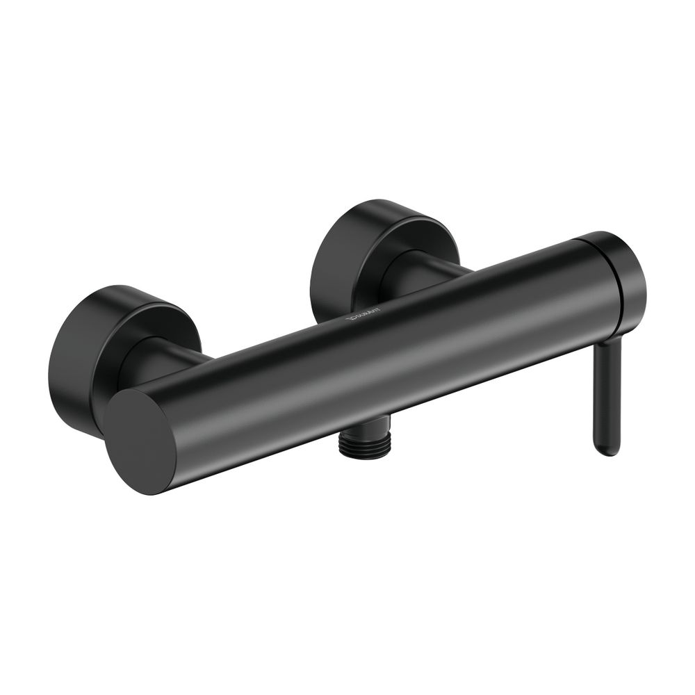 Duravit C.1 Einhebel-Brausemischer Aufputz, Mattschwarz, Anschlussart S-Anschlüss... DURAVIT-C14230000046 4053424891156 (Abb. 1)
