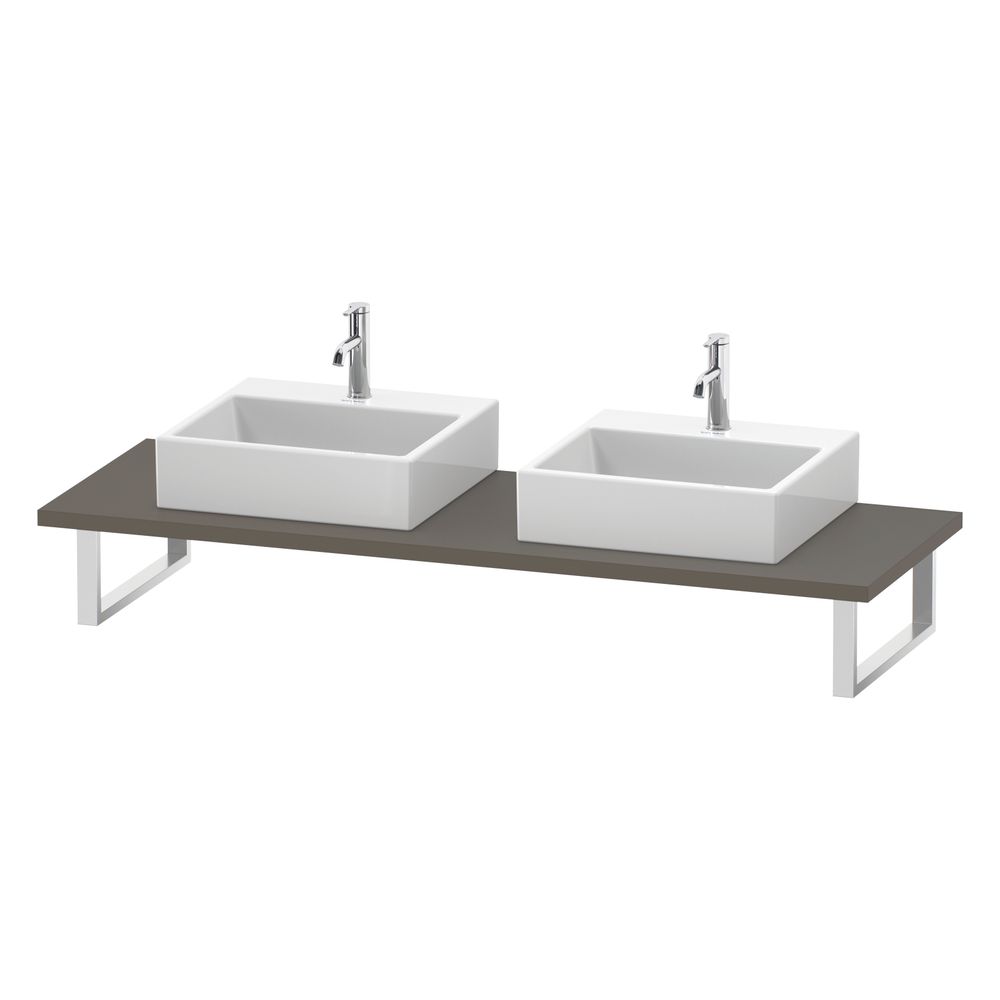 Duravit L-Cube Konsole variabel 550x800-2000x30mm wandhäng., Flanell Grau SDM, ohn... DURAVIT-LC107C09090 4053424925561 (Abb. 4)