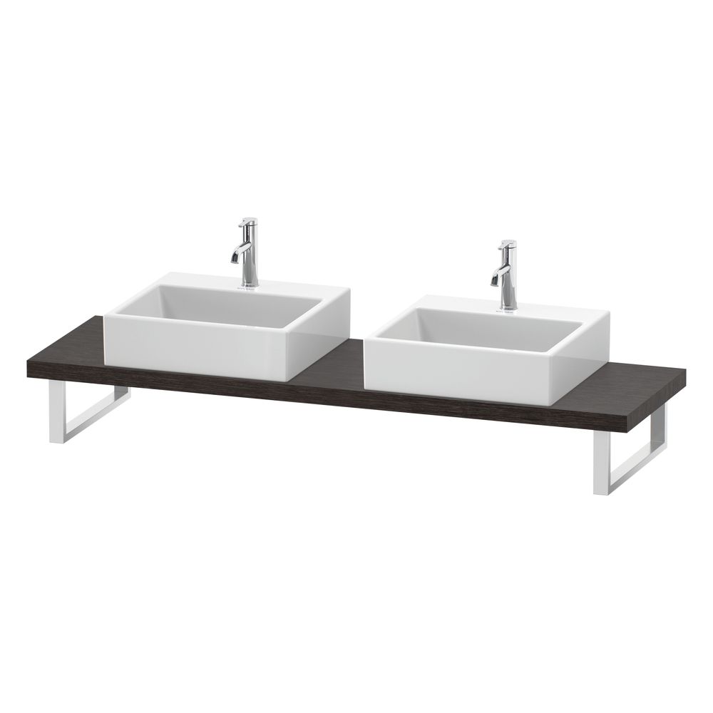 Duravit L-Cube Konsole variabel 480x800-2000x45mm Compact Eiche dunkel gebürstet M... DURAVIT-LC101C07272 4053424923819 (Abb. 4)