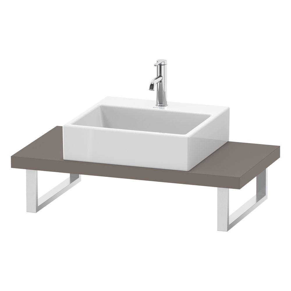 Duravit L-Cube Konsole variabel 480x800-2000x45mm, Compact Basalt Matt, ohne Konso... DURAVIT-LC100C04343 4053424923390 (Abb. 4)