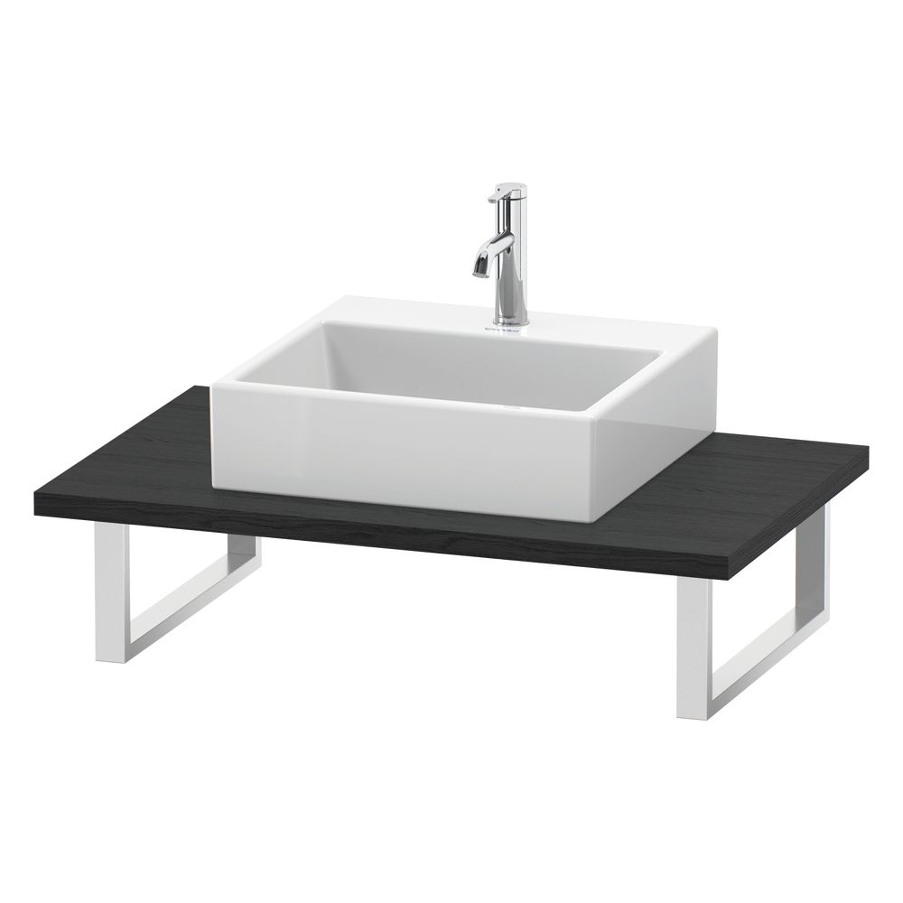 Duravit DuraStyle Konsole variabel 550x800-2000x30mm, wandhäng., Eiche Mattschwarz... DURAVIT-DS106C01616 4063382154880 (Abb. 4)