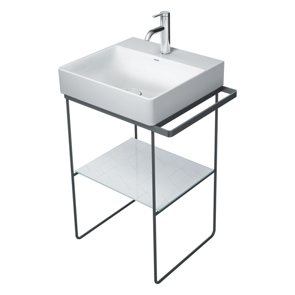 Duravit DuraSquare Metallkonsole 451x565x740-790mm variabel, Mattschwarz, bodensteh... DURAVIT-0031154600 4053424692883 (Abb. 4)