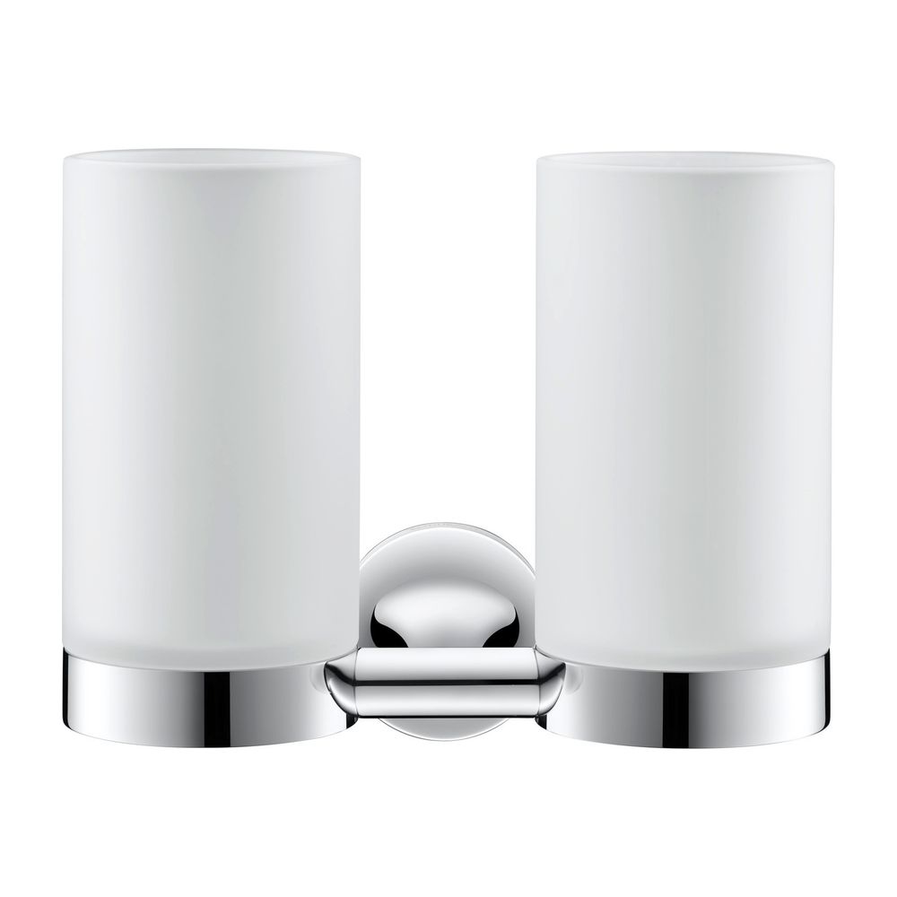 Duravit Starck T Zahnputzbecher doppelt wandhängend, Position R L, 170x98x140mm, Ch... DURAVIT-0099481000 4063382318626 (Abb. 1)