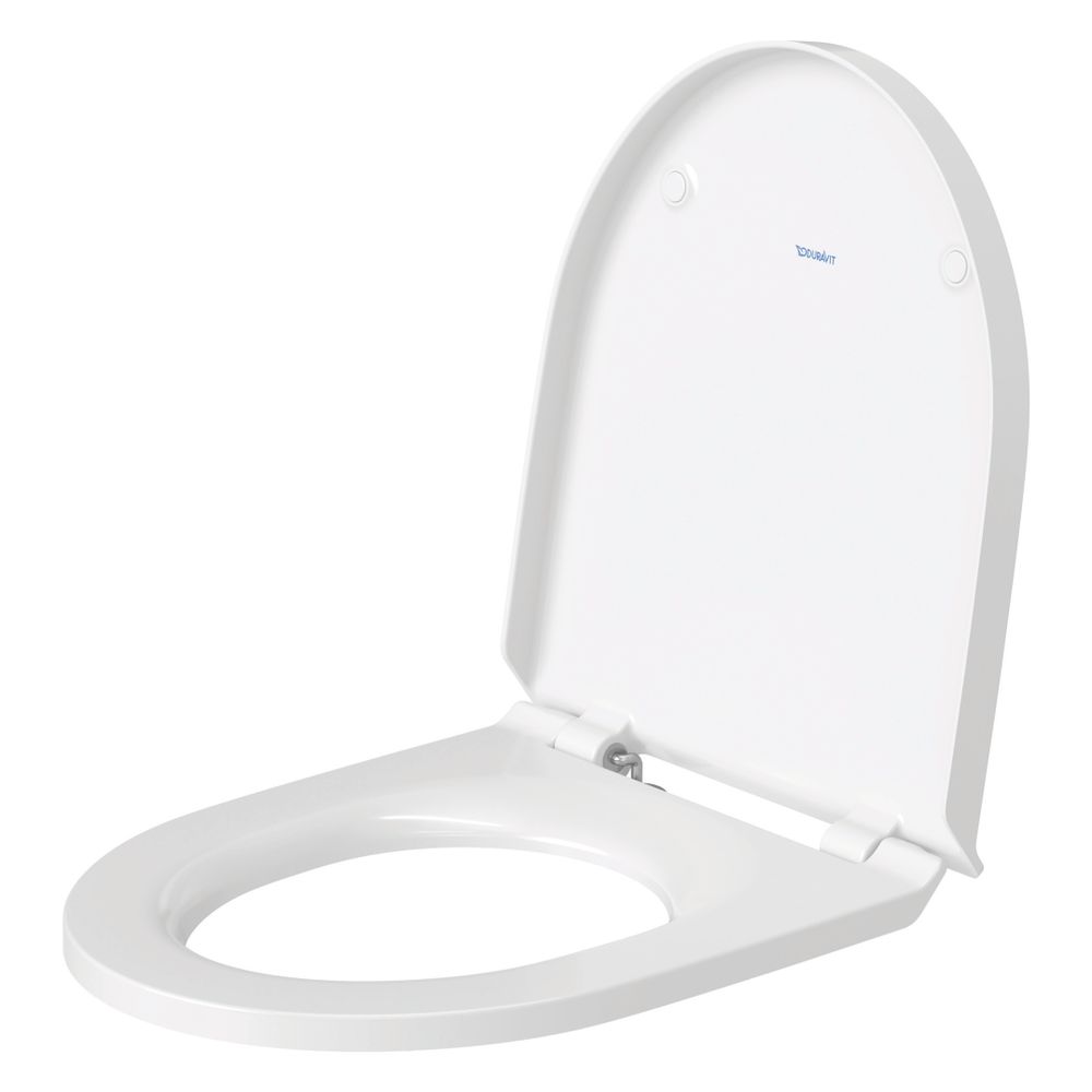 Duravit No.1 WC-Sitz D-shaped Weiß Hochglanz, 373x43x430mm, ohne Absenkautomatik, ü... DURAVIT-0020710000 4053424326764 (Abb. 4)