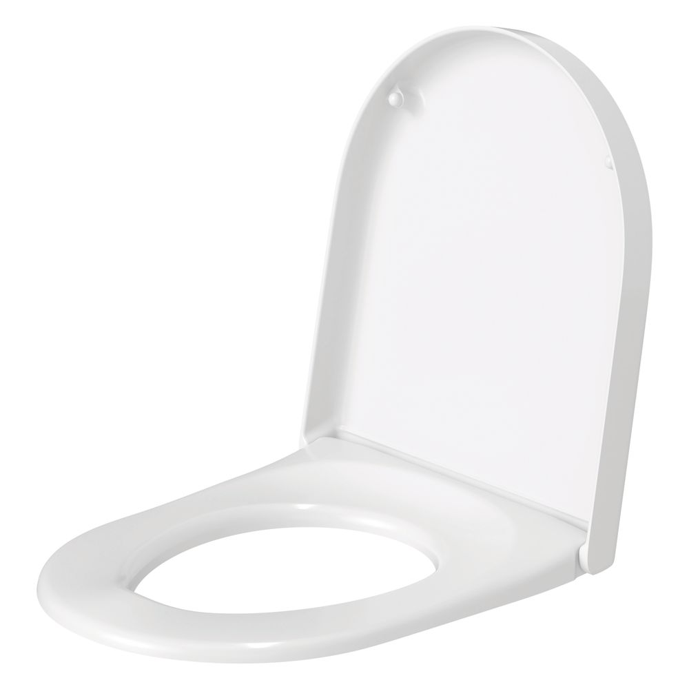 Duravit WC-Sitz, D-shaped, Weiß HG 370x43x431mm mit Absenkautomatik, Sitzgarnitur a... DURAVIT-0069890000 4021534634338 (Abb. 4)