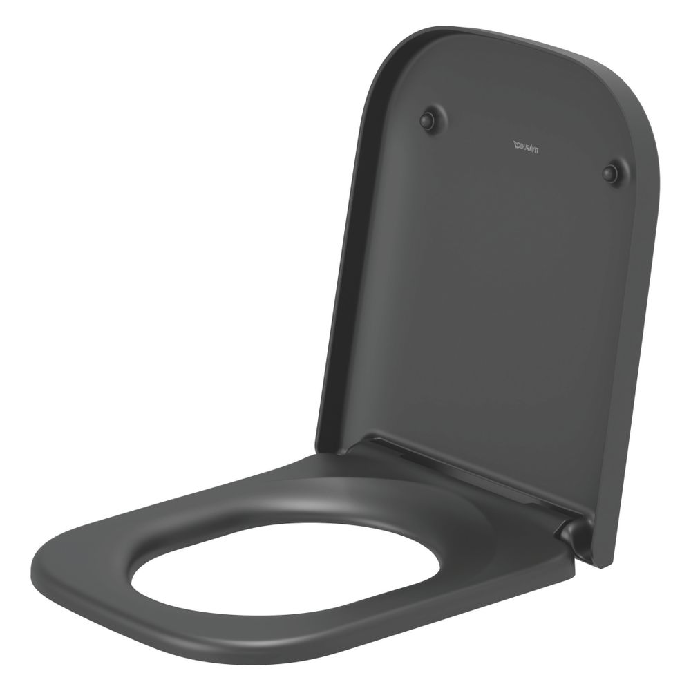 Duravit Happy D.2 WC-Sitz Anthrazit Matt 359x43x430mm mit Absenkauto. Sitzgarnitur ... DURAVIT-0064591300 4053424703381 (Abb. 7)