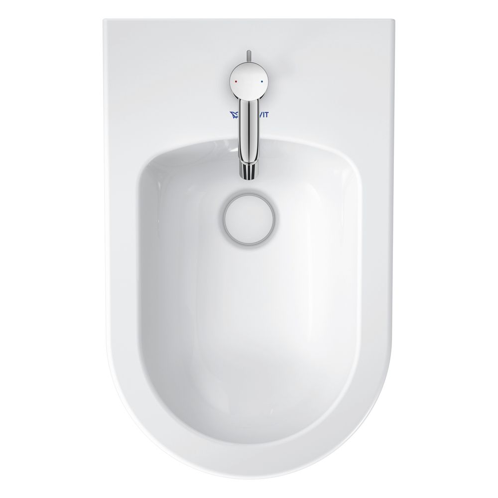 Duravit White Tulip Stand Bidet 580x370x420mm, Weiß Hochglanz, 1 HL, mit ÜL, Back ... DURAVIT-2293100000 4063382012562 (Abb. 10)