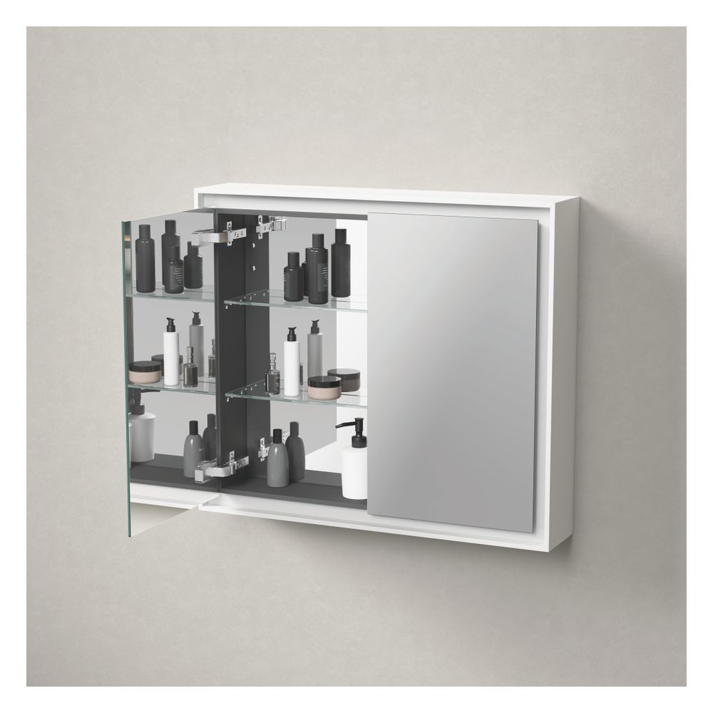 Duravit L-Cube Spiegelschrank Wandmontage 155x800x700mm, Graphit, 2 Türen L/R,... DURAVIT-LC7551049492000 4067116103984 (Abb. 8)
