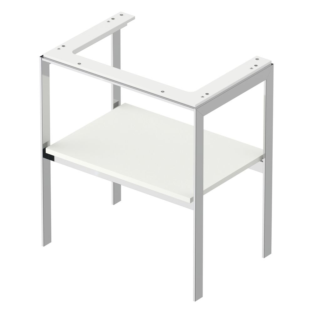 Duravit White Tulip Metallkonsole 450x684x760mm, Weiß Seidenmatt, 1 Ablagefläche, ... DURAVIT-WT454003636 4063382125903 (Abb. 4)