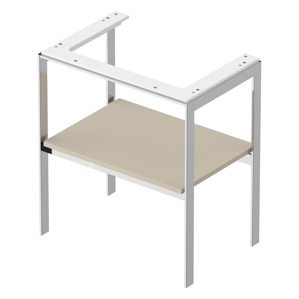 Duravit White Tulip Metallkonsole 450x684x760mm, Taupe Seidenmatt, 1 Ablagefläche,... DURAVIT-WT454006060 4063382125934 (Abb. 4)