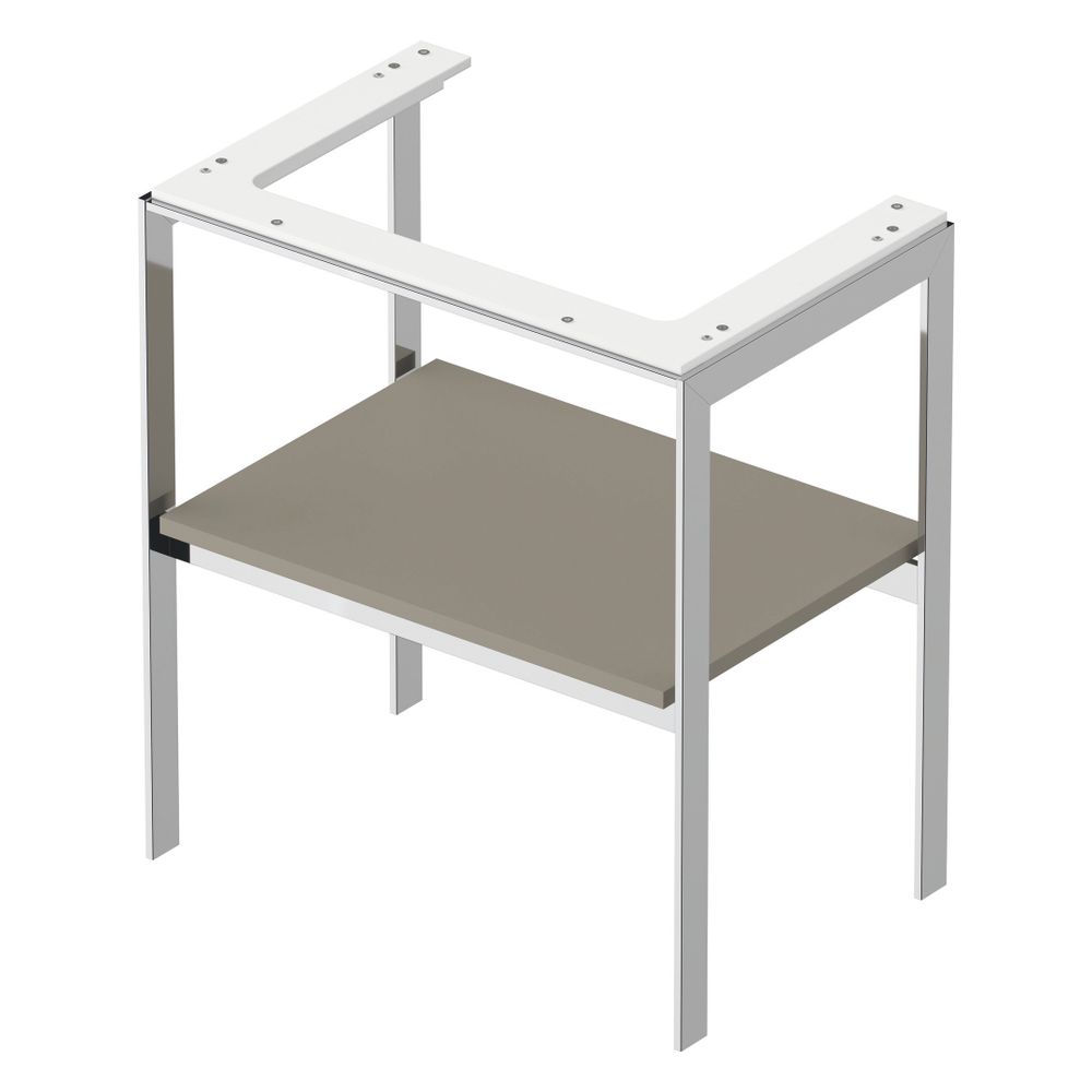 Duravit White Tulip Metallkonsole 450x684x760mm, Steingrau Seidenmatt, 1 Ablageflä... DURAVIT-WT454009292 4063382125958 (Abb. 4)