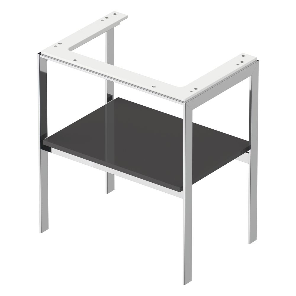 Duravit White Tulip Metallkonsole 450x684x760mm, Graphit Hochglanz, 1 Ablagefläche... DURAVIT-WT45400H1H1 4063382125866 (Abb. 6)