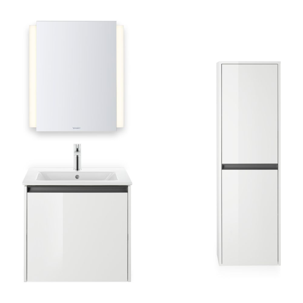Duravit ME by Starck Waschtisch 490x630x180mm, Weiß Hochglanz, Rechteckig, 1 Waschp... DURAVIT-2336630000 4053424052014 (Abb. 2)