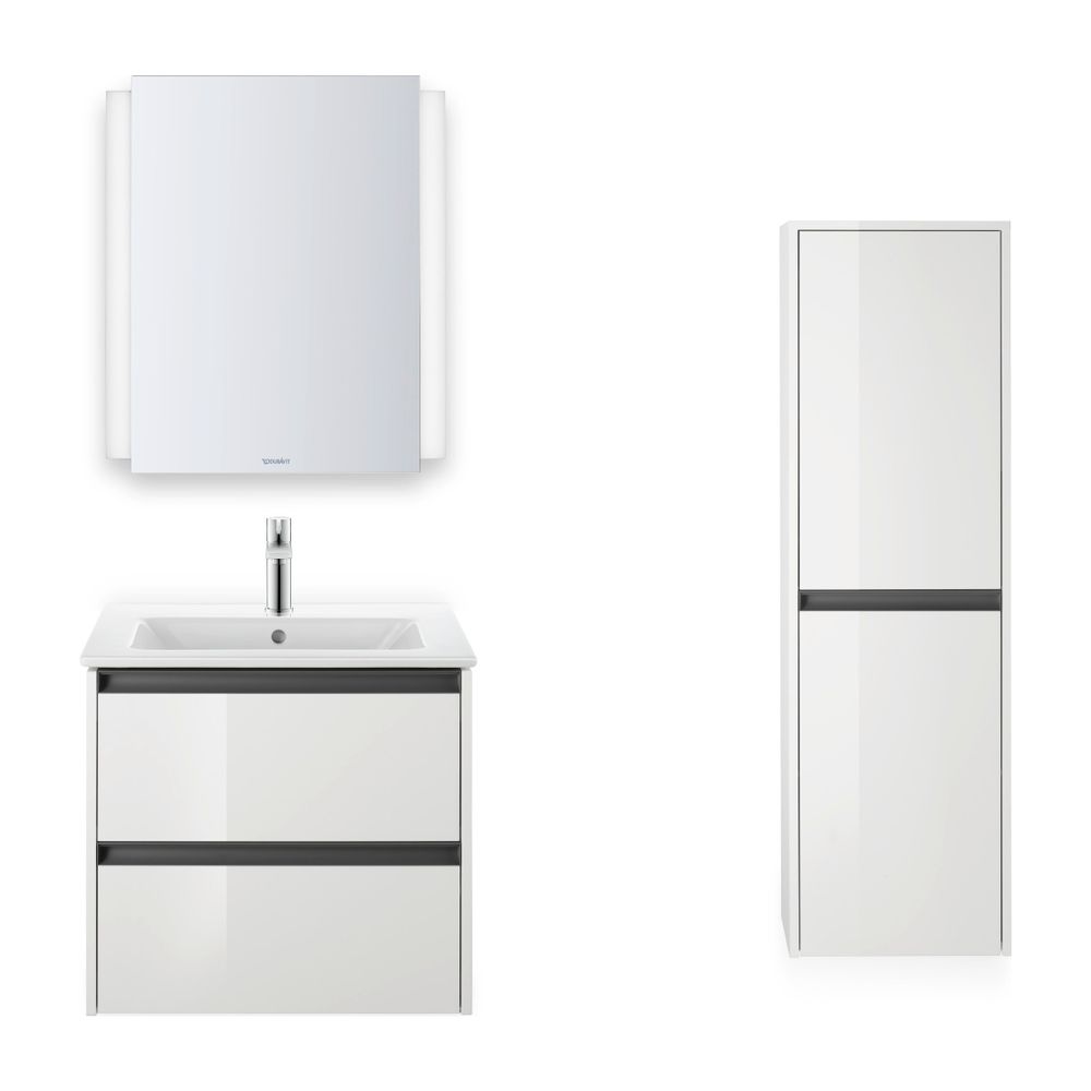 Duravit ME by Starck Waschtisch 490x630x180mm, Weiß Hochglanz, Rechteckig, 1 Waschp... DURAVIT-2336630000 4053424052014 (Abb. 3)