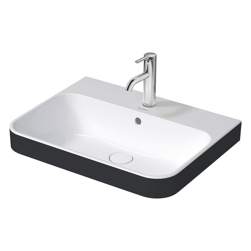 Duravit Happy D.2 Plus Aufsatzbecken 600mm, Weiß, WonderGliss, Rechteckig, mit HLB... DURAVIT-23606061001 4053424897004 (Abb. 7)
