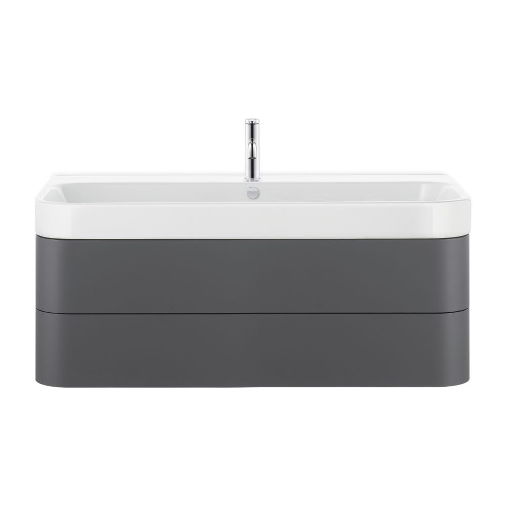 Duravit Happy D.2 Waschtisch 505x1200x170mm, WonderGliss, Weiß Hochglanz, Rechteck... DURAVIT-23181200001 4021534953255 (Abb. 1)