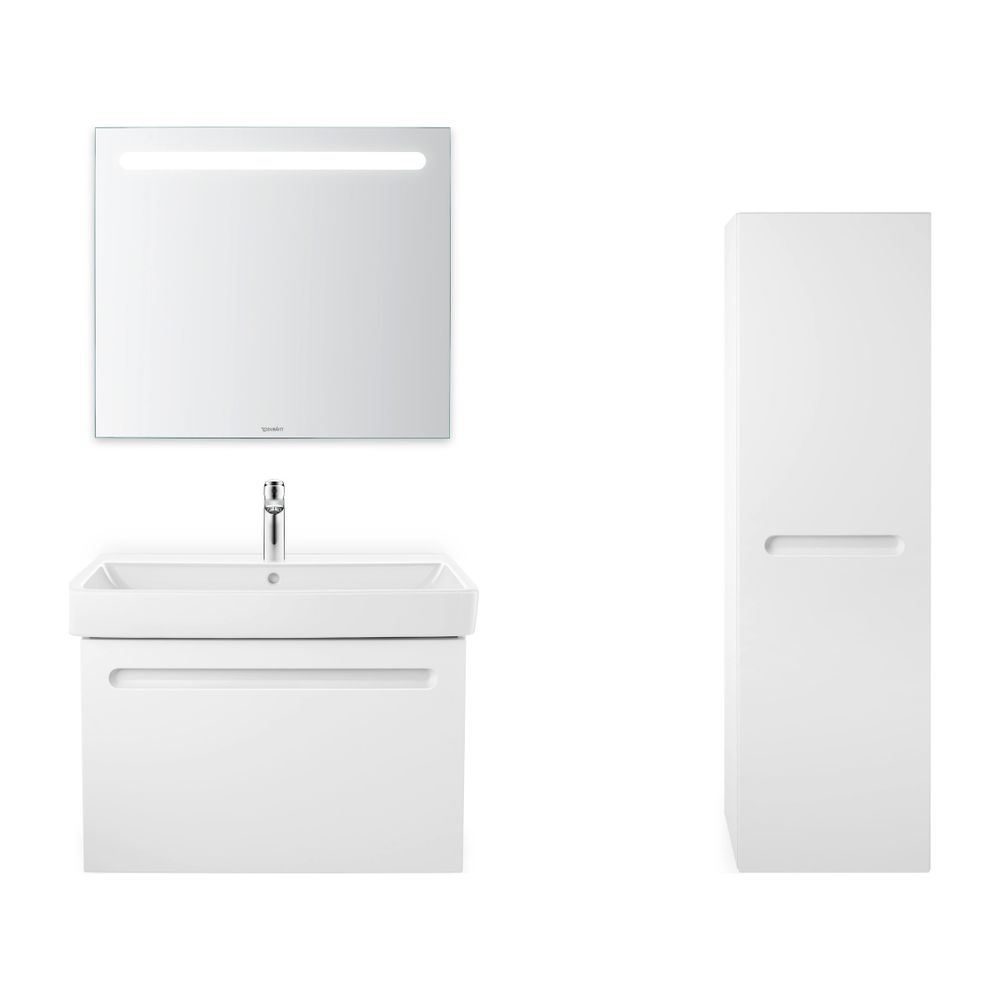 Duravit No.1 Halbhochschrank, Folie 360x400x1320mm Mattweiß/Mattweiß, 1 Tür R,... DURAVIT-N11308R18180000 4063382218827 (Abb. 2)