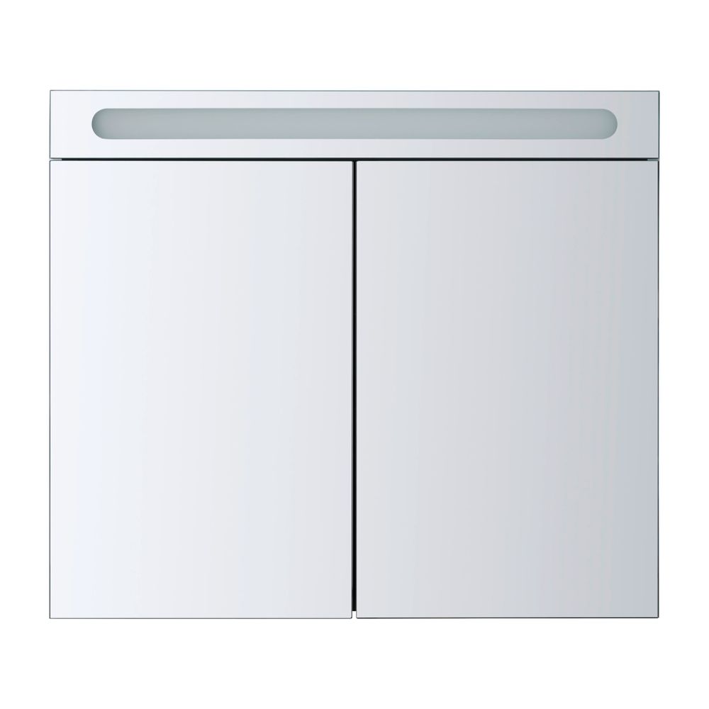 Duravit No.1 Spiegelschrank Wandmontage 148x800x700mm, Weiß, 2 Türen L/R, 2 Gl... DURAVIT-N17921000000000 4063382219756 (Abb. 1)