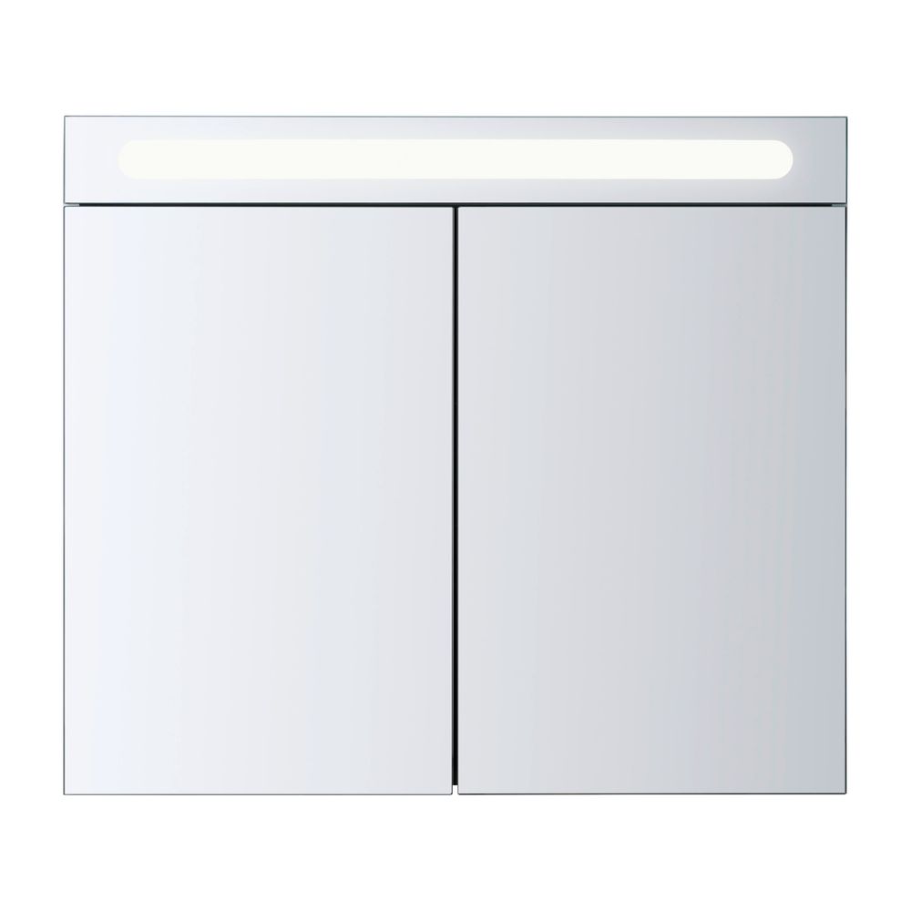 Duravit No.1 Spiegelschrank Wandmontage 148x800x700mm, Weiß, 2 Türen L/R, 2 Gl... DURAVIT-N17921000000000 4063382219756 (Abb. 2)