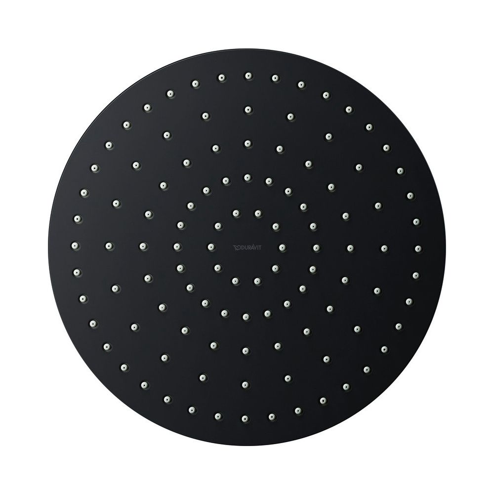 Duravit Kopfbrause, Mattschwarz, Kunststoff, Rund, d. Kopfbrause 250mm, 21l/min, ... DURAVIT-UV0660018046 4063382938077 (Abb. 1)