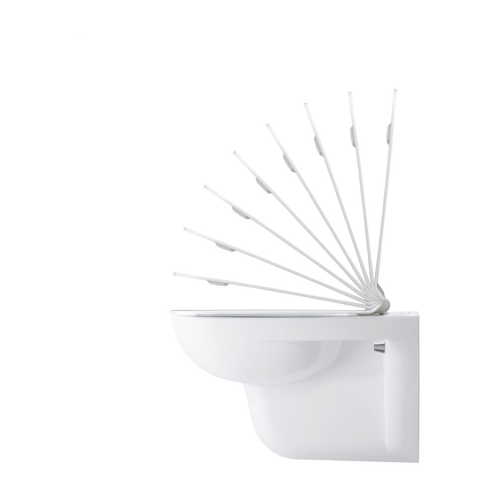 Duravit D-Code WC-Sitz Weiß Hochglanz 360x40x430mm, ohne Absenkautomatik, Edelstahl... DURAVIT-0067310000 4021534384769 (Abb. 3)