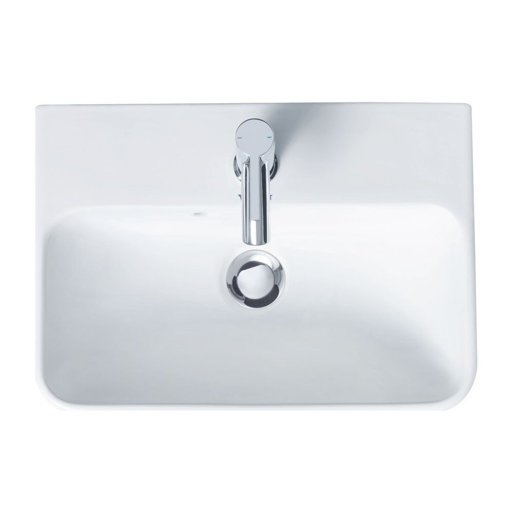 Duravit ME by Starck Waschtisch 460x600x180mm wandhäng., Weiß Hochglanz, Rechteckig... DURAVIT-2335600000 4021534966576 (Abb. 2)