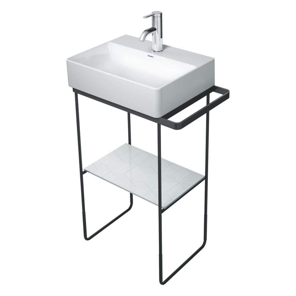 Duravit DuraSquare Metallkonsole 333x516x740-790mm variabel, Mattschwarz, bodensteh... DURAVIT-0031094600 4053424467078 (Abb. 4)