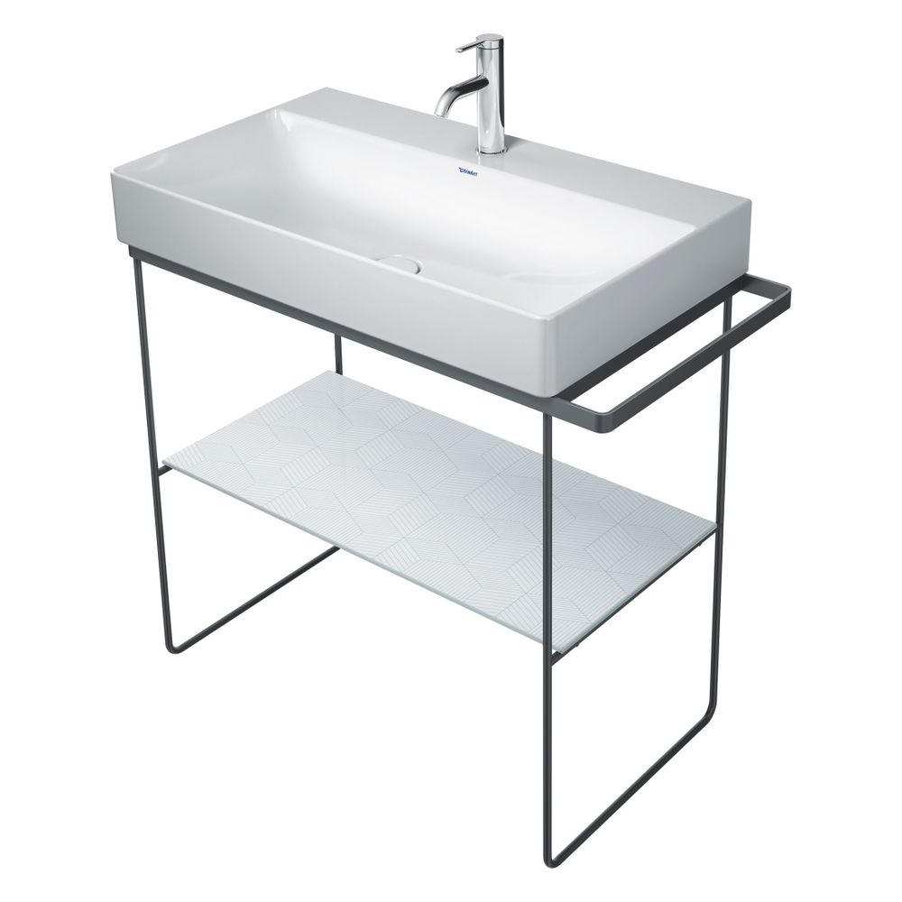 Duravit DuraSquare Metallkonsole 451x865x740-790mm variabel, Mattschwarz, bodensteh... DURAVIT-0031114600 4053424506418 (Abb. 4)