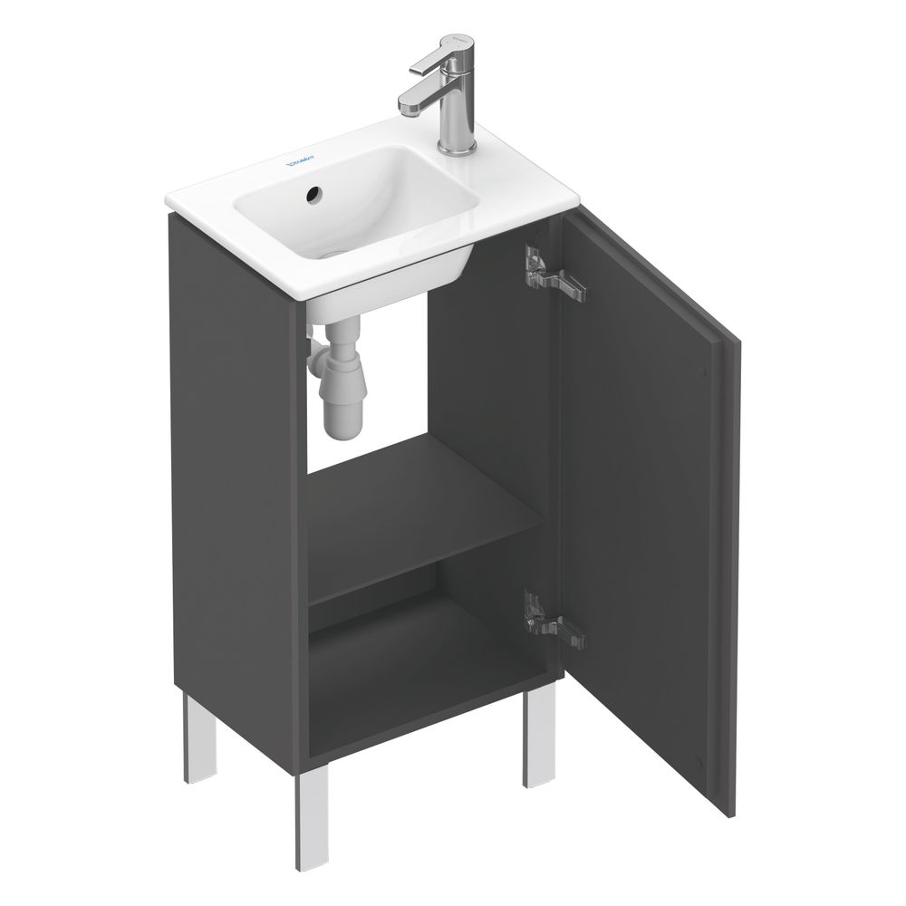 Duravit L-Cube Waschtischunterbau bodenstehend 294x420x704mm, R Graphit Matt/ Grif... DURAVIT-LC6273R4949 4053424130279 (Abb. 4)