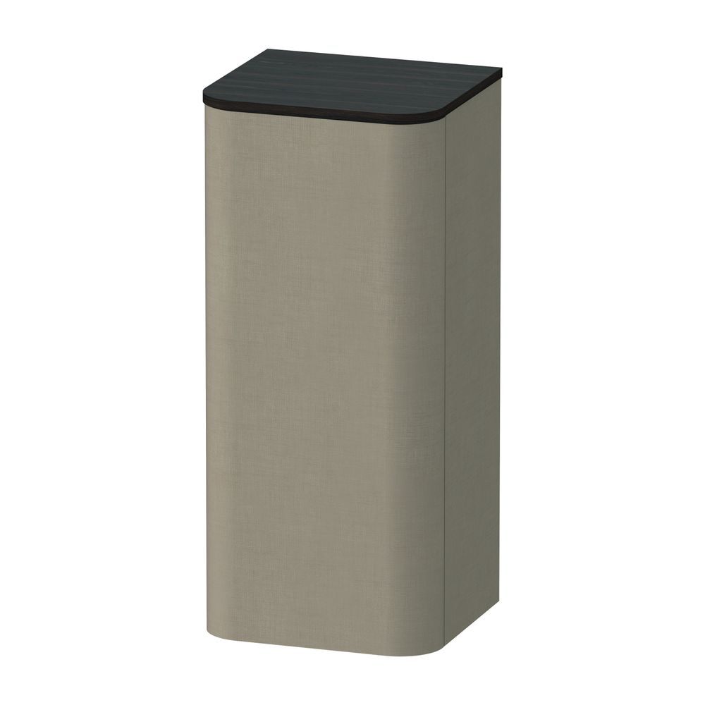 Duravit Happy D.2 Halbhochschrank, Lack 360x400x880mm, Leinen Matt, 1 Tür L, 2 Gla... DURAVIT-HP1260L7575 4053424871943 (Abb. 1)