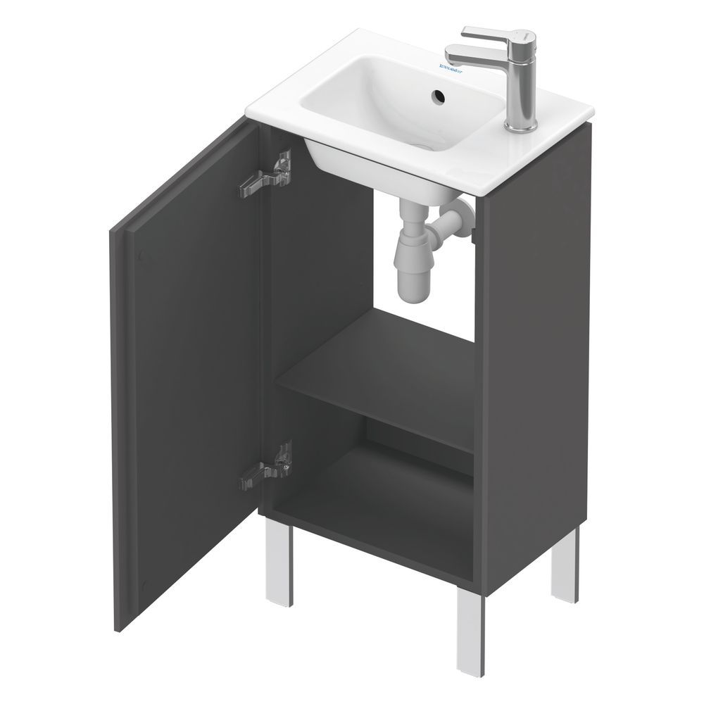 Duravit L-Cube Waschtischunterbau bodenst. 294x420x704mm, L, Graphit Matt, Grifflo... DURAVIT-LC6273L4949 4053424130606 (Abb. 6)
