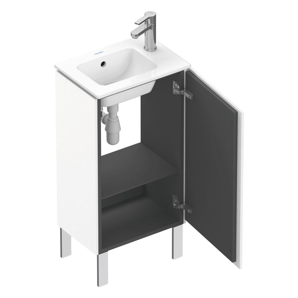Duravit L-Cube Waschtischunterbau bodenstehend 294x420x704mm, R Mattweiß, Grifflos... DURAVIT-LC6273R1818 4053424130248 (Abb. 6)
