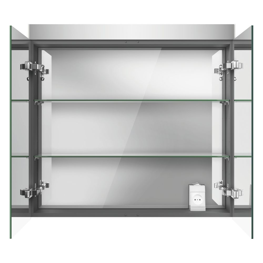 Duravit Best Spiegelschrank mit Licht Wandmontage 148x810x760mm, Neutral, 2 Türen... DURAVIT-LM7841000002 4053424468228 (Abb. 8)