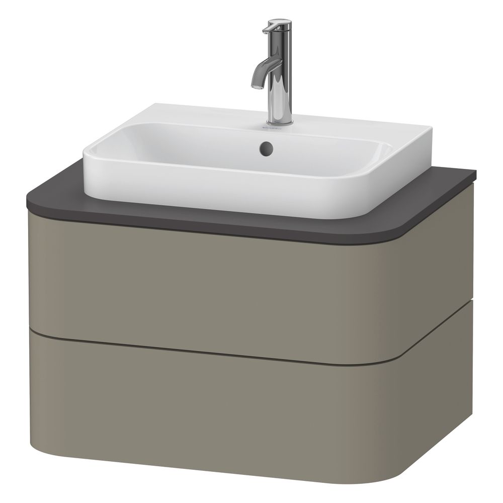 Duravit Happy D.2 Konsolenwaschtischunterbau wandh. 480x650x408mm ohne KSP Steingr... DURAVIT-HP496009292 4053424869148 (Abb. 4)