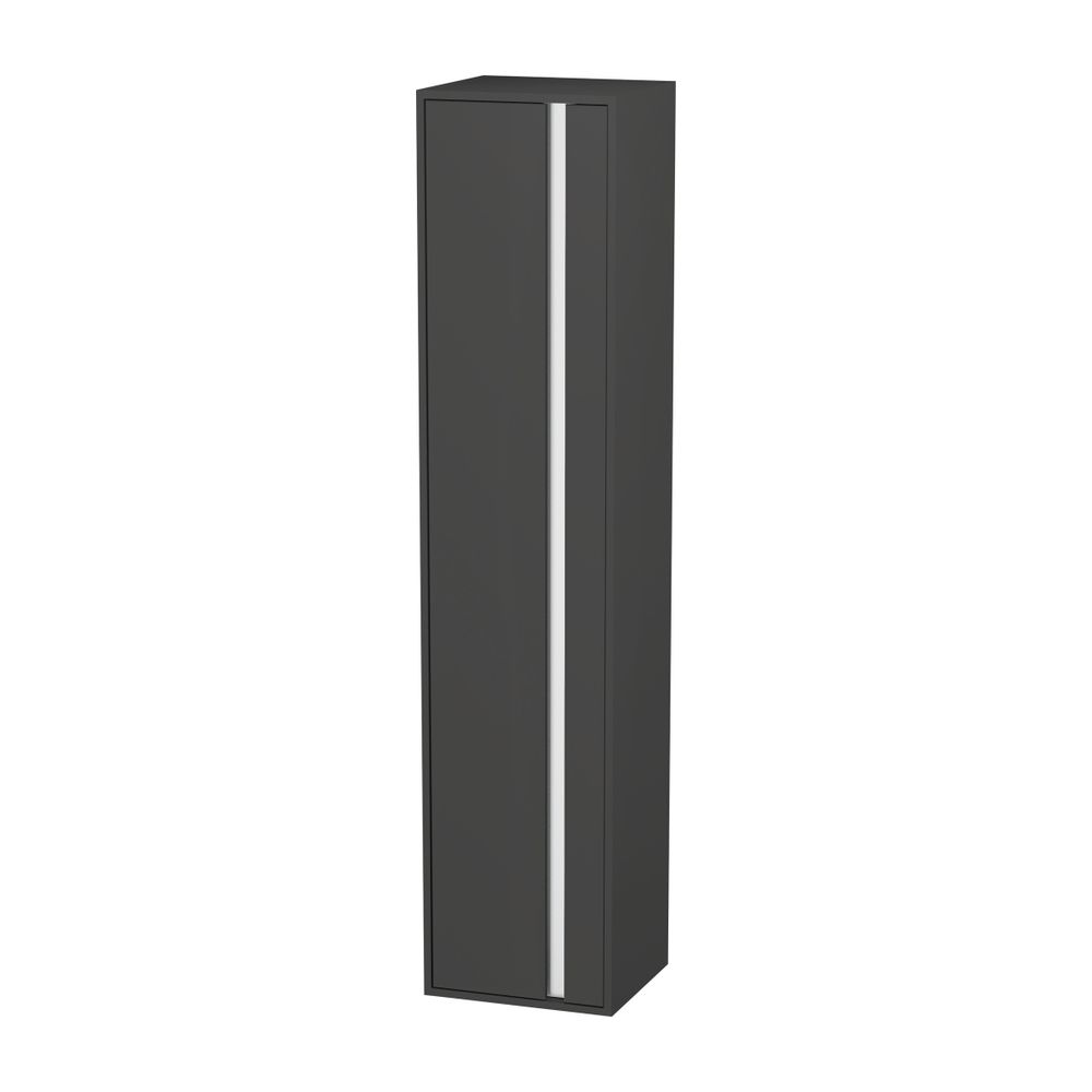 Duravit Ketho Hochschrank Dekor 360x400x1800mm Graphit Matt, 1 Tür L, Griffleiste ... DURAVIT-KT1255L4949 4021534941801 (Abb. 1)