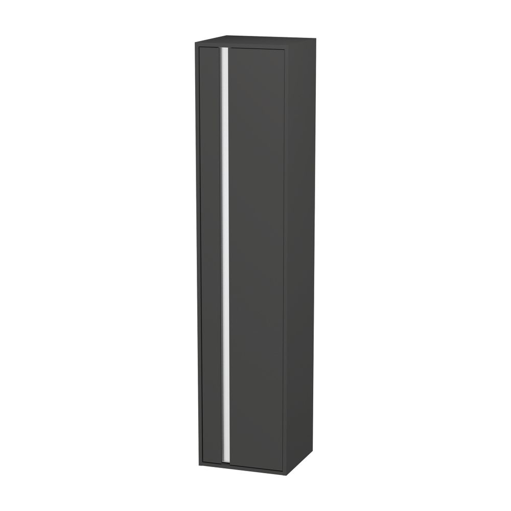 Duravit Ketho Hochschrank Dekor 360x400x1800mm Graphit Matt, 1 Tür R, Griffleiste ... DURAVIT-KT1255R4949 4021534941740 (Abb. 1)