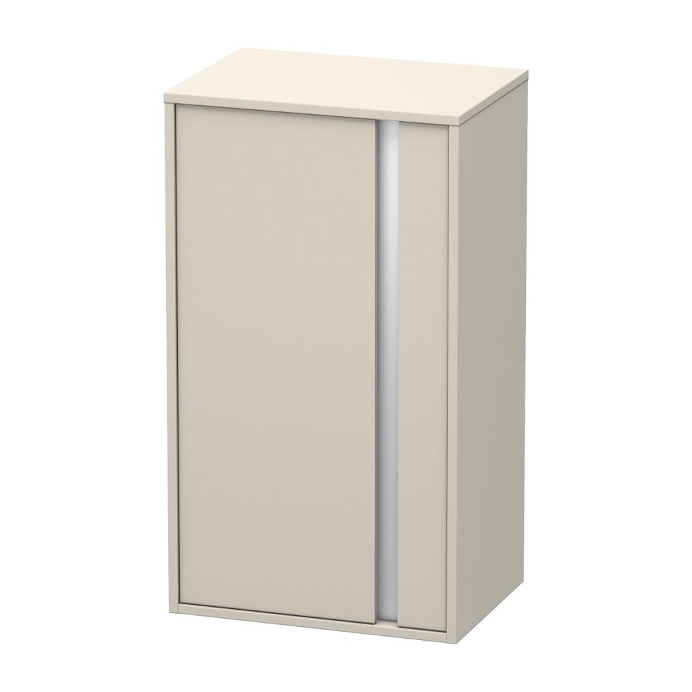 Duravit Ketho Halbhochschrank Dekor 360x500x880mm, Taupe Matt, 1 Tür L, 2 Glasfach... DURAVIT-KT1266L9191 4053424338538 (Abb. 1)